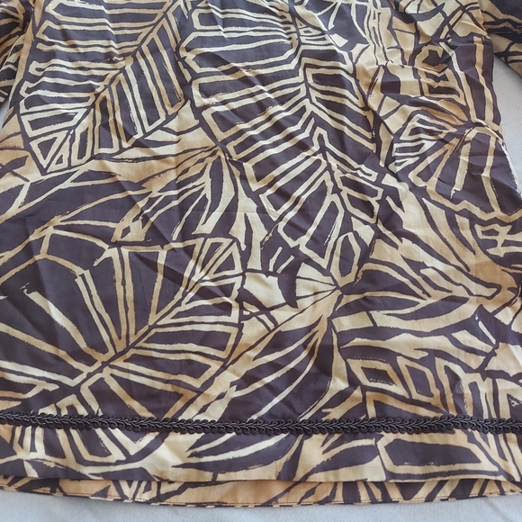 Jones New York Signature Silk Blouse/Top Boho Tunic, Small - Picture 8 of 9